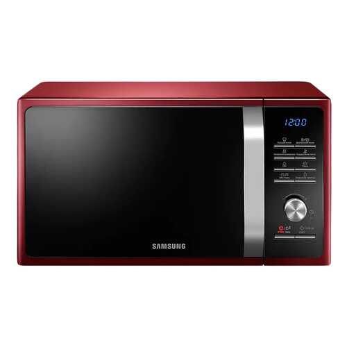 Микроволновая печь с грилем Samsung MG23F301TQR/BW red/black в Техносила