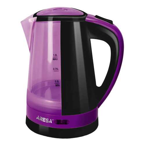 Чайник электрический Aresa AR-3434 Purple/Black в Техносила