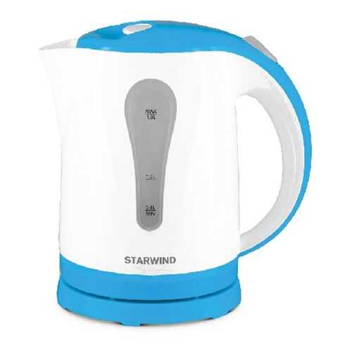 Чайник электрический Starwind SKP1217 White/Blue в Техносила