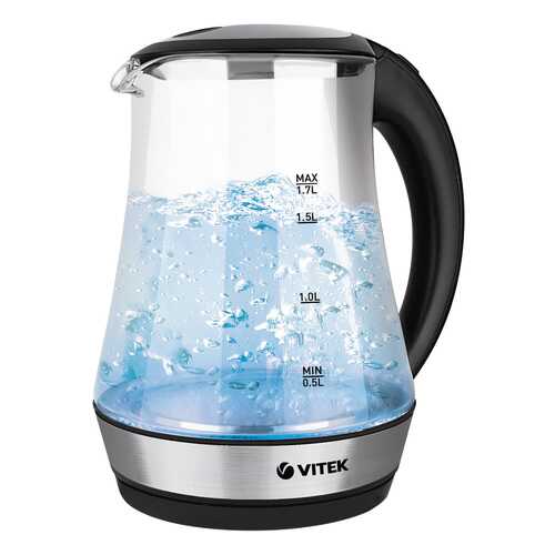 Чайник электрический Vitek VT-7035 TR Black/Silver в Техносила