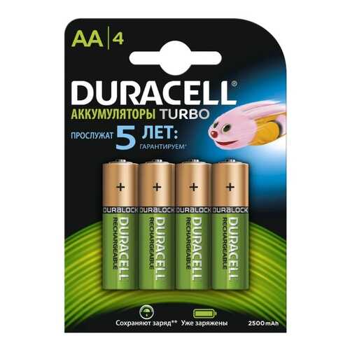 Аккумуляторная батарея Duracell Turbo HR6-4BL 4 шт в Техносила