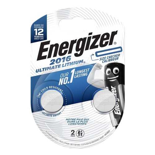 Батарея Energizer Ultimate Lithium CR2016 BP2 (E301319500) в Техносила