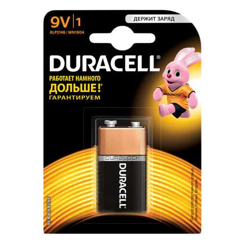 Батарейка Duracell 9V 1 шт в Техносила