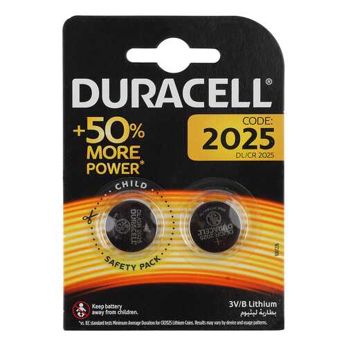 Батарейка Duracell CR2025-2BL 2 шт в Техносила