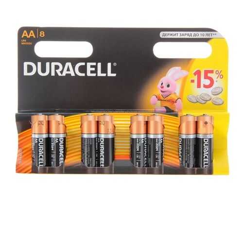 Батарейка Duracell LR6-8BL Basic в Техносила