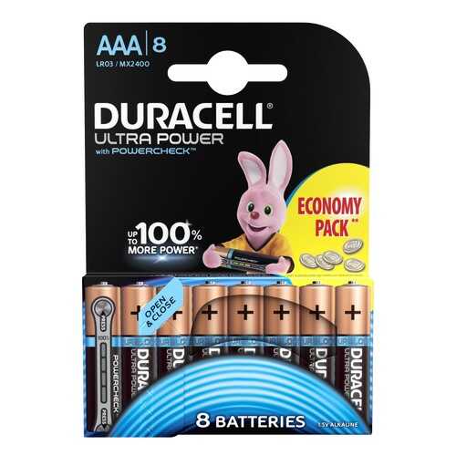 Батарейка DURACELL UltraPower LR03/8BL 8 шт в Техносила