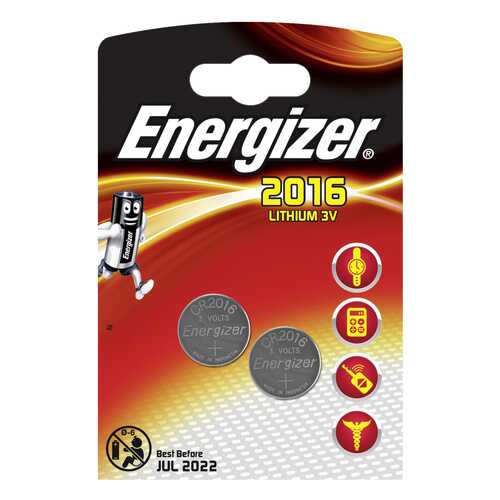 Батарейка Energizer CR2016 2 шт в Техносила