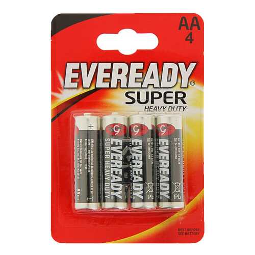 Батарейка Energizer Eveready Super Heavy Duty 4 шт в Техносила