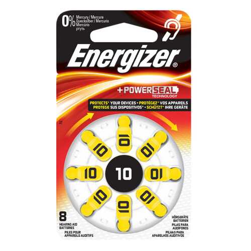 Батарейка Energizer Hearing Zinc Air 10 PS TL8 8 шт в Техносила