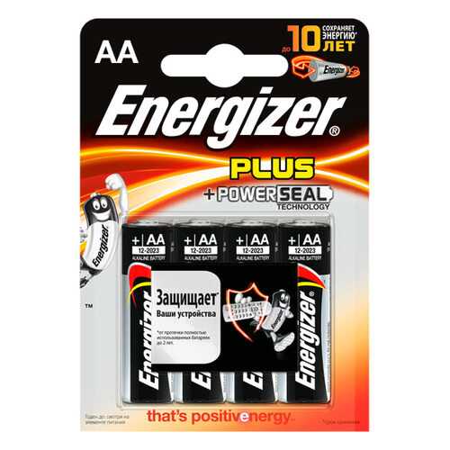 Батарейка Energizer Plus AA-LR6 4 шт в Техносила