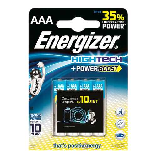 Батарейка Energizer Power Boost Tech AAA-LR03 4 шт в Техносила