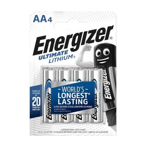 Батарейка Energizer Ultimate Lithium FR6/L91/AA BL4 4 шт в Техносила