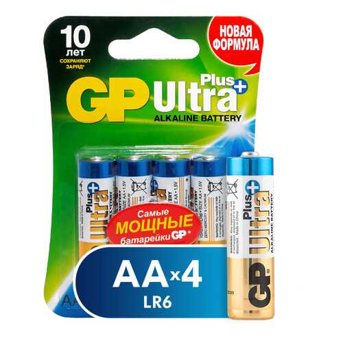 Батарейка GP Batteries Ultra+ 15AUP 4 шт в Техносила