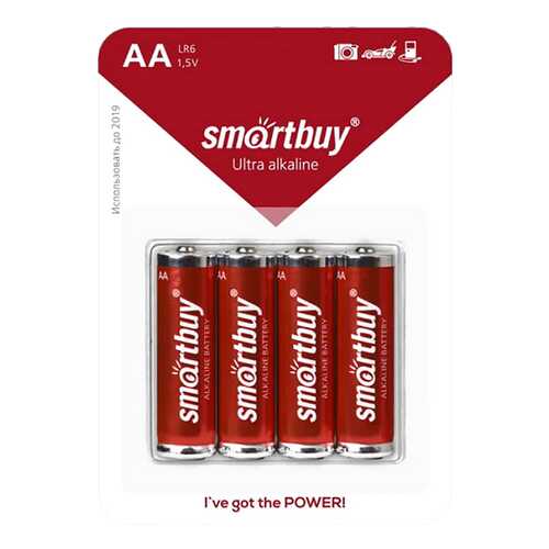 Батарейка SmartBuy Ultra Alkaline SBBA-2A04B 4 шт в Техносила