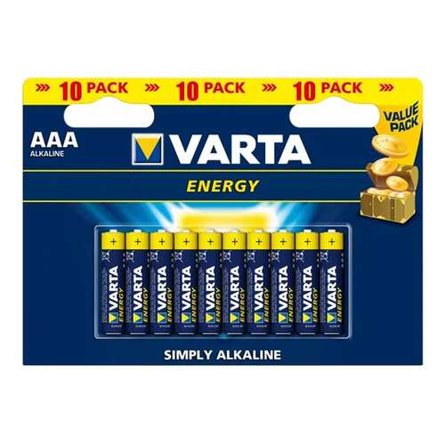 Батарейка Varta Energy LR03-10BL 10 шт в Техносила