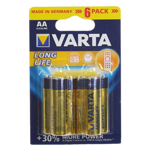 Батарейка VARTA LONGLIFE 4106 6 шт в Техносила