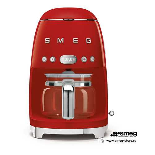 Кофеварка капельного типа Smeg DCF02RDEU Red в Техносила