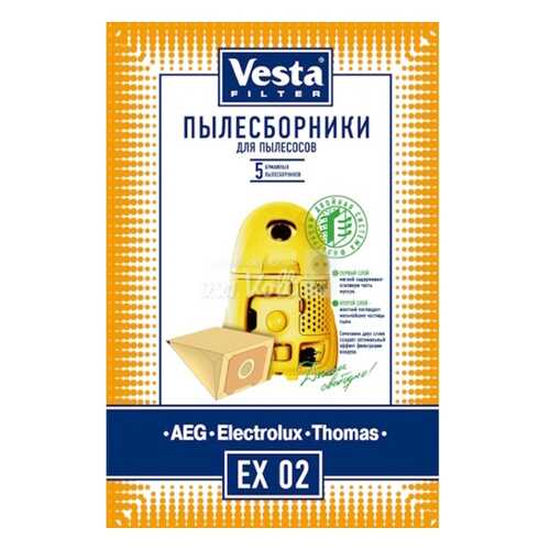 Пылесборник Vesta filter EX 02 5шт в Техносила