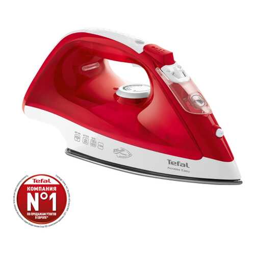 Утюг Tefal FV1543 White/Red в Техносила