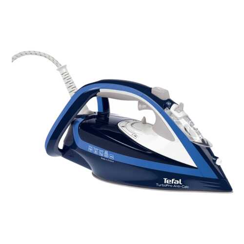 Утюг Tefal Turbo Pro FV5630E0 White/Blue в Техносила