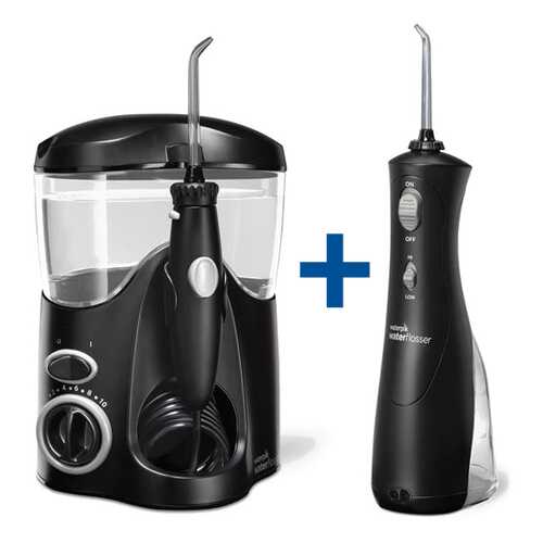 Ирригатор Waterpik WP-112 + Waterpik WP-462 Black в Техносила