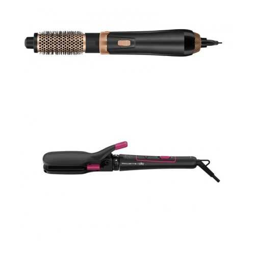 Комплект Фен-щетка Rowenta Hot Air Brush Set CF7819+Мультистайлер Rowenta For Elite CF4102 в Техносила