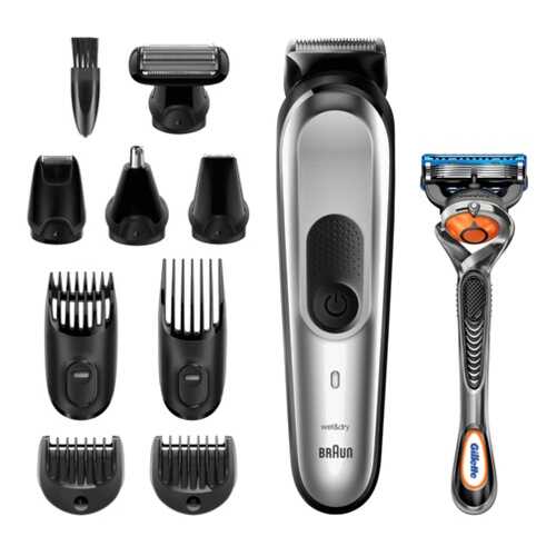 Триммер для бороды Braun MGK7220 + Бритва Gillette в Техносила