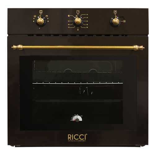 Встраиваемый газовый духовой шкаф RICCI RGO-620BR Brown в Техносила