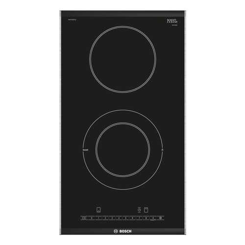 Встраиваемая варочная панель электрическая Bosch PKF375FP1E Black в Техносила