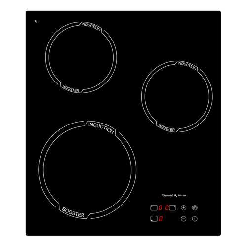 Встраиваемая варочная панель индукционная Zigmund & Shtain CIS 029.45 BX Black в Техносила